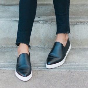 Slip-On Leather Sneakers